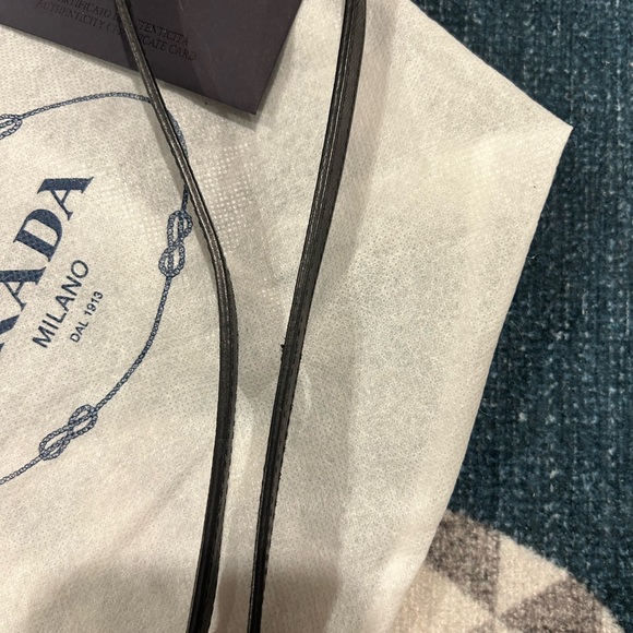 Prada Tessuto Nylon Soft Calf Double Zip Crossbody Bag - Picture 9 of 11